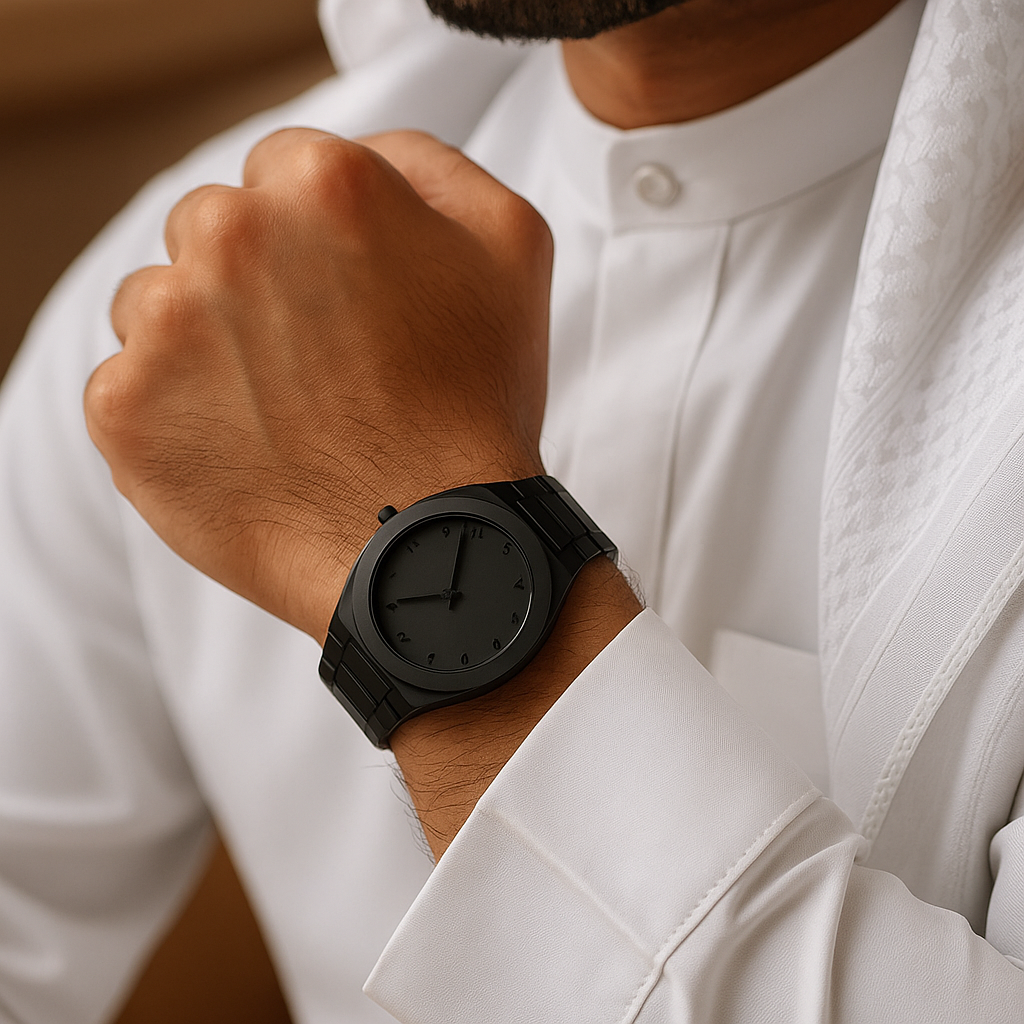 Stainless Steel Arabic Watch
