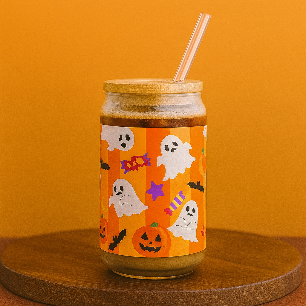 Halloween Sipper Glass