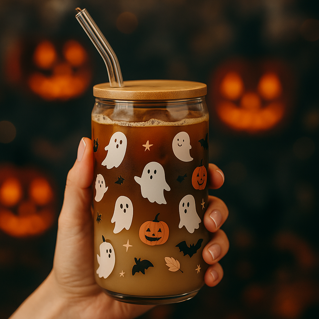Halloween Sipper Glass